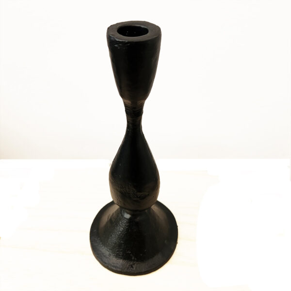 Black Metal Candle Holder by