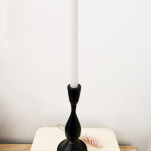 Black Spindle Candleholder