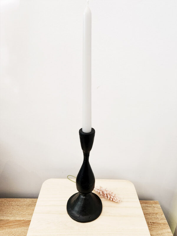 Black Spindle Candleholder